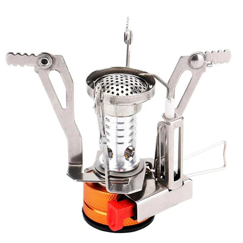 Gas Cooker Camping Accessories Portable Outdoor Camping Aluminum Alloy Ultra Light Picnic Cooking Camp Stove Survival Furnace