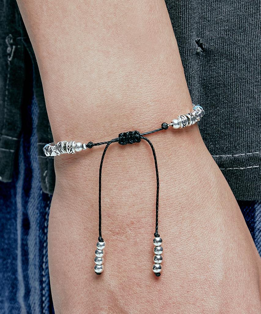 Knd Silver & Turquoise Bead Bracelet
