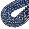 Blue Tiger Eye Stone Beads, Round Natural Beads for DIY Bracelet Necklace Anklet