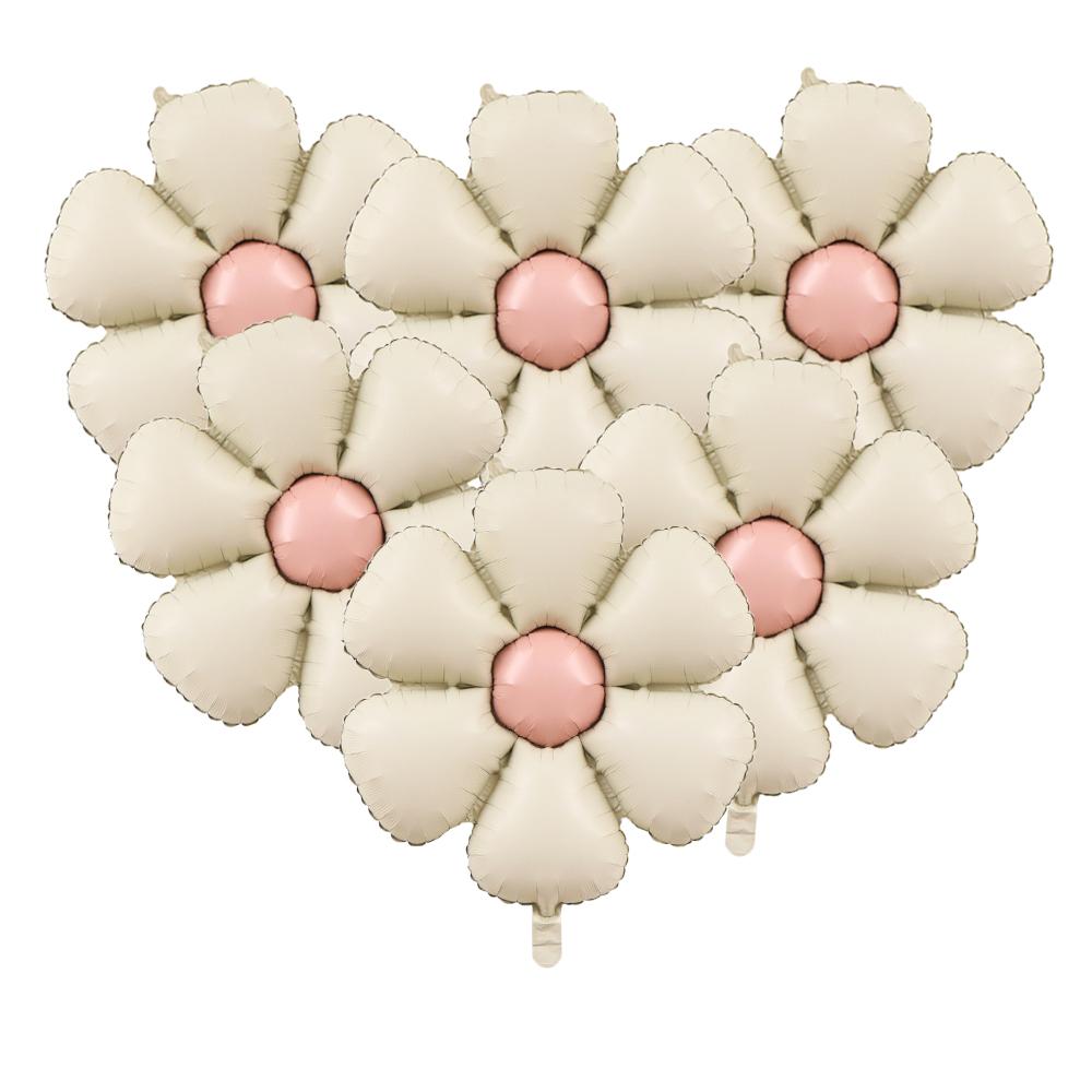 

6 шт. 50,5x40 см Матовый Розовый Леденец Маргаритка Воздушный шар Алюминиевая фольга Воздушный шар Девочка Детский душ День рождения Фестиваль Вечеринка Свадебное украшение Other белый