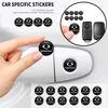 4pcs Car Handle Door Keyhole Lock Core Protective Cover Stickers For SsangYong Actyon Korando Rexton Kyron Rodius Tivoli Musso C