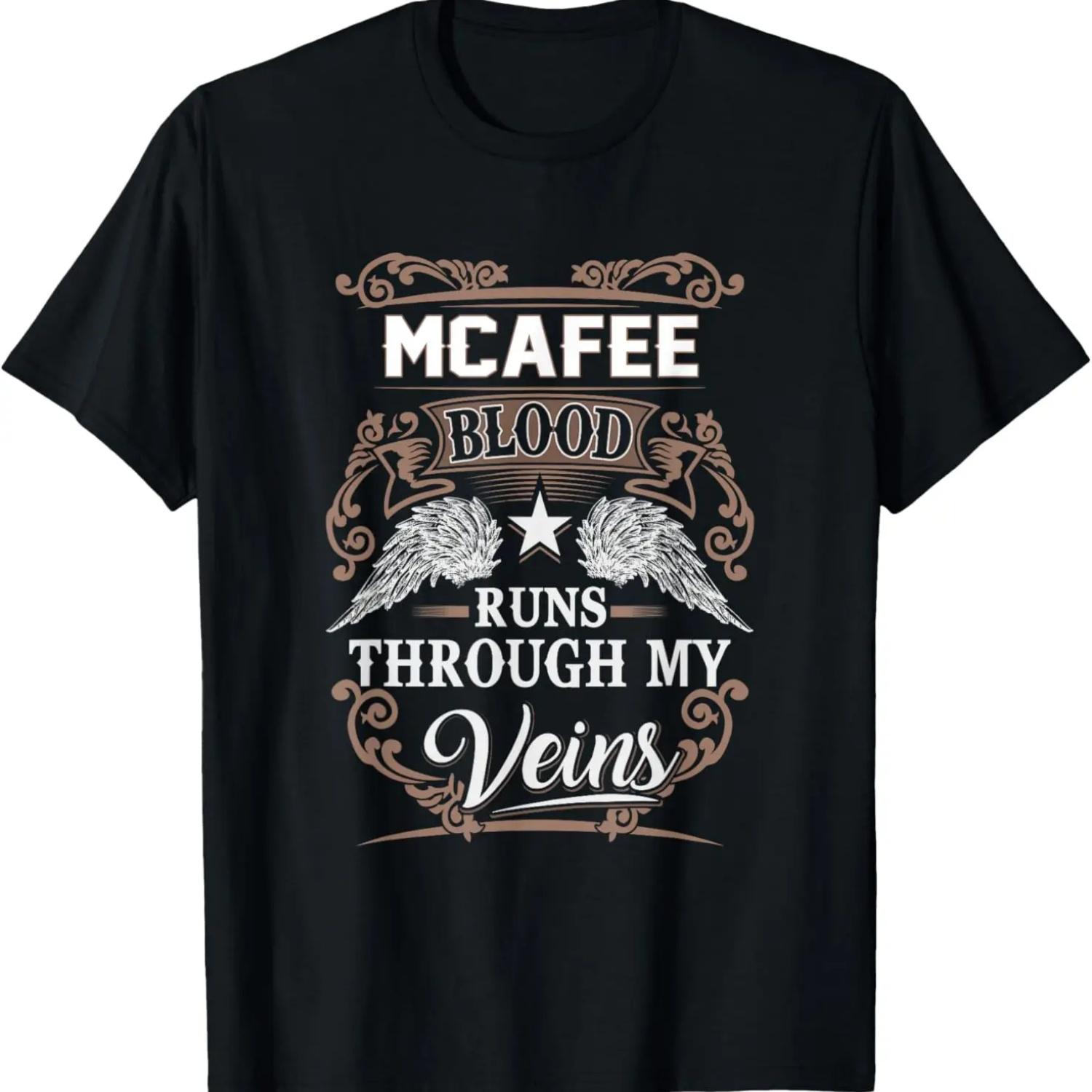 Mcafee Blood Runs Through My Veins T-Shirt S