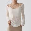 High-End Slim Fit Long Sleeve Yoga Top - Breathable Fitness Wear for Pilates
