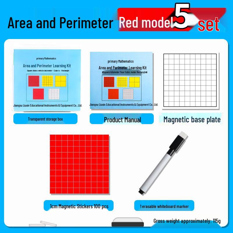 Magnetic Area & Perimeter Learning Kit for Primary School