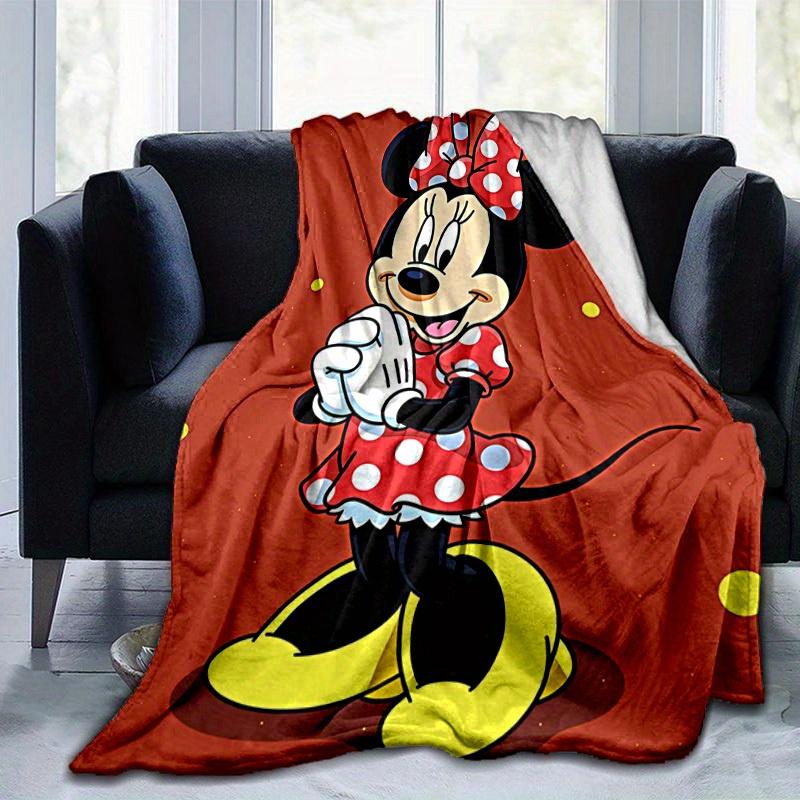1pc, Minnie Mouse Inspired Blanket - Seasonal, Home Decorative Throw, Soft and Cozy Blanket for All Seasons, Soft Flannel Throw Blanket - Co