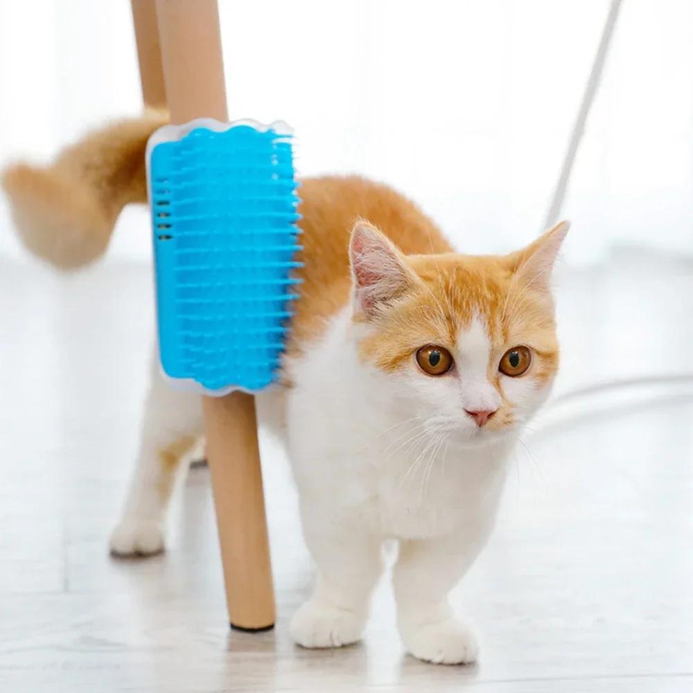Pet Cat Corner Scrubber Massager Self Groomer Comb Accessories for Cats Scratcher Scratching Post Scrapers Pet Supplies