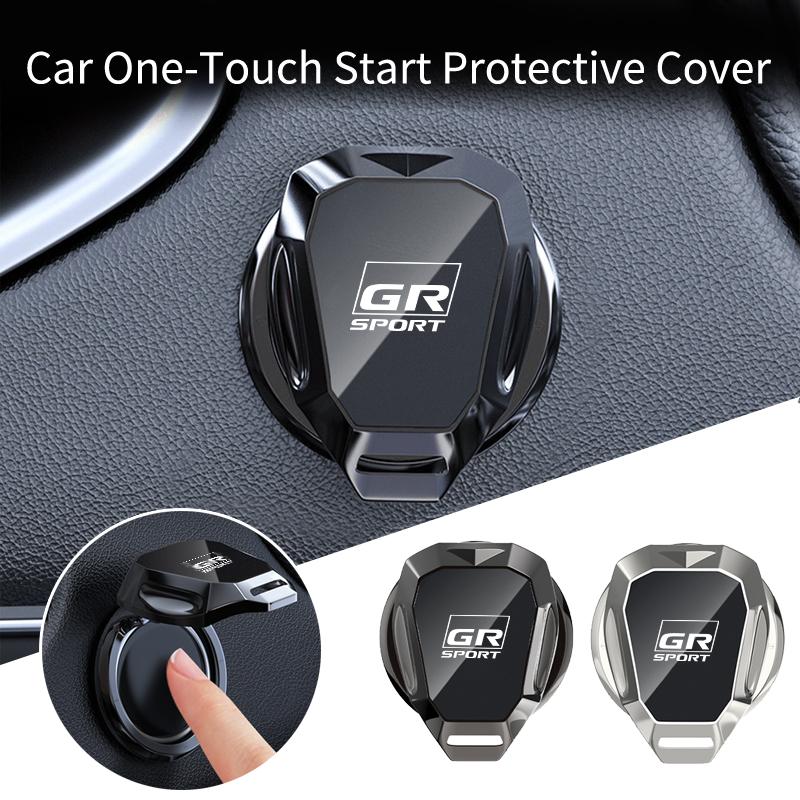 Car Engine Start Button Protective Cover Push Button Stickers For Toyota GR Corolla Yaris Camry Prius RAV4 CHR Auto Accessories