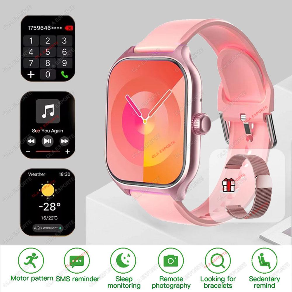 Smartwatch Globale Version GPS-Tracker Bluetooth-Anruf Herzfrequenzmesser IP68 Wasserdicht Sport Fitness Smartwatch Herren Damen