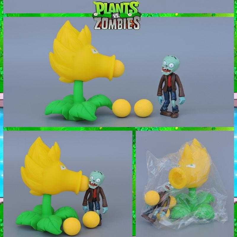 48 styles New Popular Game PVZ Plants vs Zombies Peashooter PVC Action Figure Model Toys Birthday Gift For