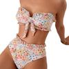 Neues Bandeau-Badeanzug 1011 Badeanzug Europäischer und Amerikanischer geteilter Badeanzug Bikini