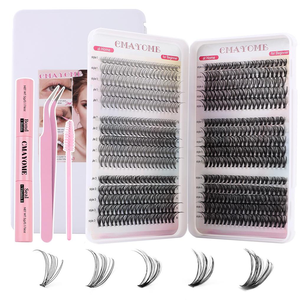 600 Tufts Of D-Curve Single Tufts Of False Eyelashes 8-16Mmdiy Segmented Self-Grafting Natural Dense Hair