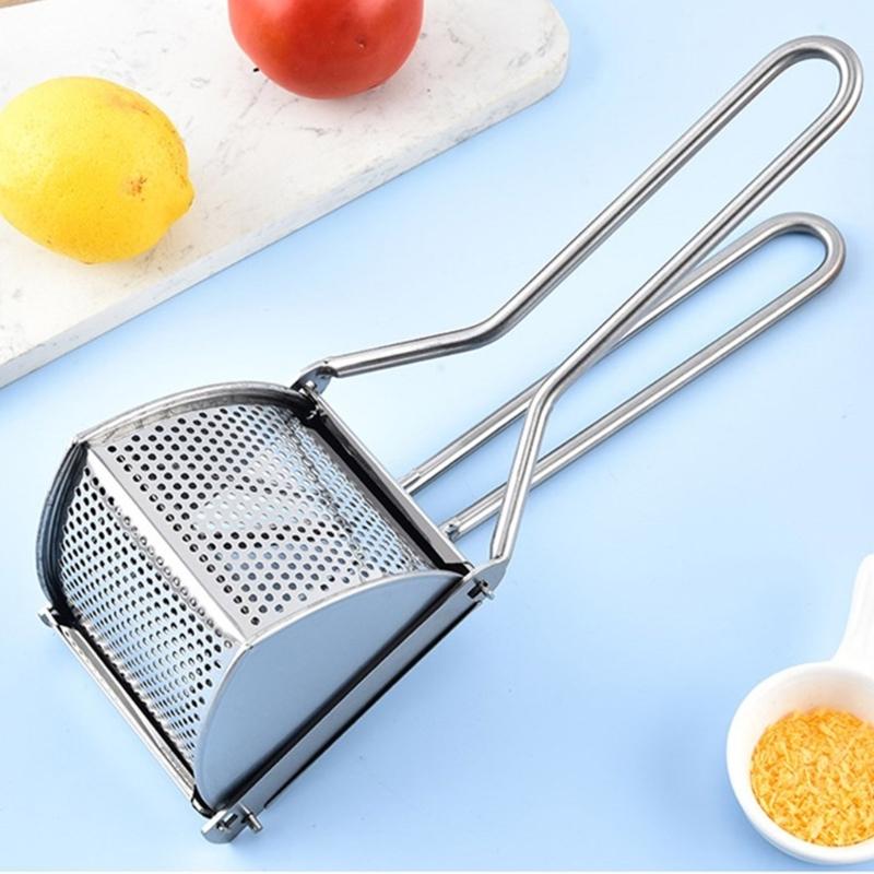 Professional Fruits and Vegetables Masher Multifunctional Stainless Steel Potato Ricer Multipurpose Mashing Tool