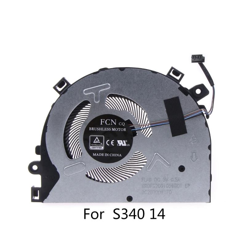 Laptop Spare Parts-, CPU Cooling Fan C5V 0.5A 4-pin for   S340-14 S340-14IWL S340-14API Laptop CPU