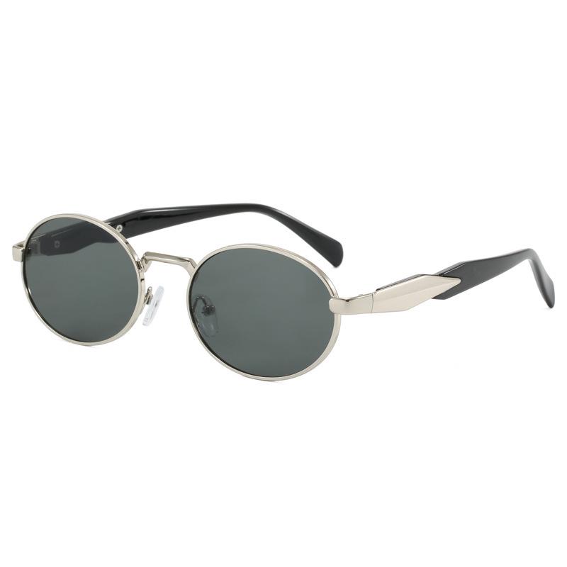 Retro Oval Frame Sunglasses: European & American Hip Hop Style with UV Protection for Men & Women