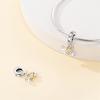 Original Copper Charms Luxury Pet Love Heart Bones Beads Fit Bracelet Diy Women Making Delicate Gift