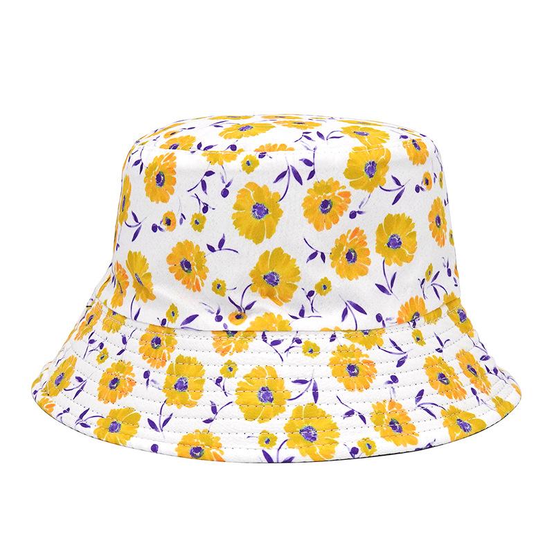 New Arrival Summer Sun Protect Woman Man Unisex Reversible Printed Cactus Bucket Hat