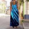 Women's Slip Dress Maxi Long Dress Gradient Print Stitching Print Dress Spring & Summer Leisure Vacation