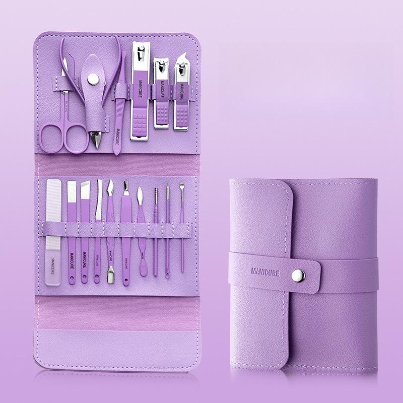 4/10/16 STÜCKE Professionelles Maniküre- & Pediküre-Set Edelstahl Nagelpflege-Set Reise-Maniküre-Set