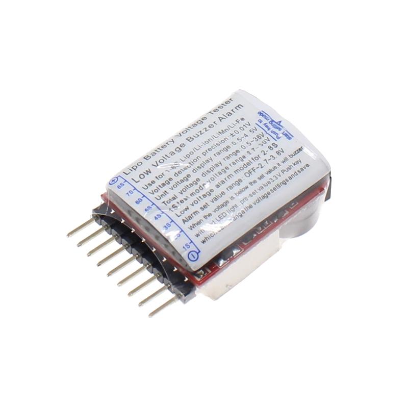 2-In-1 Lithium Battery Power Measurement Display Bb Ringing Low Voltage Alarm Electric Display Dual Function Buzzer 1-8S Module