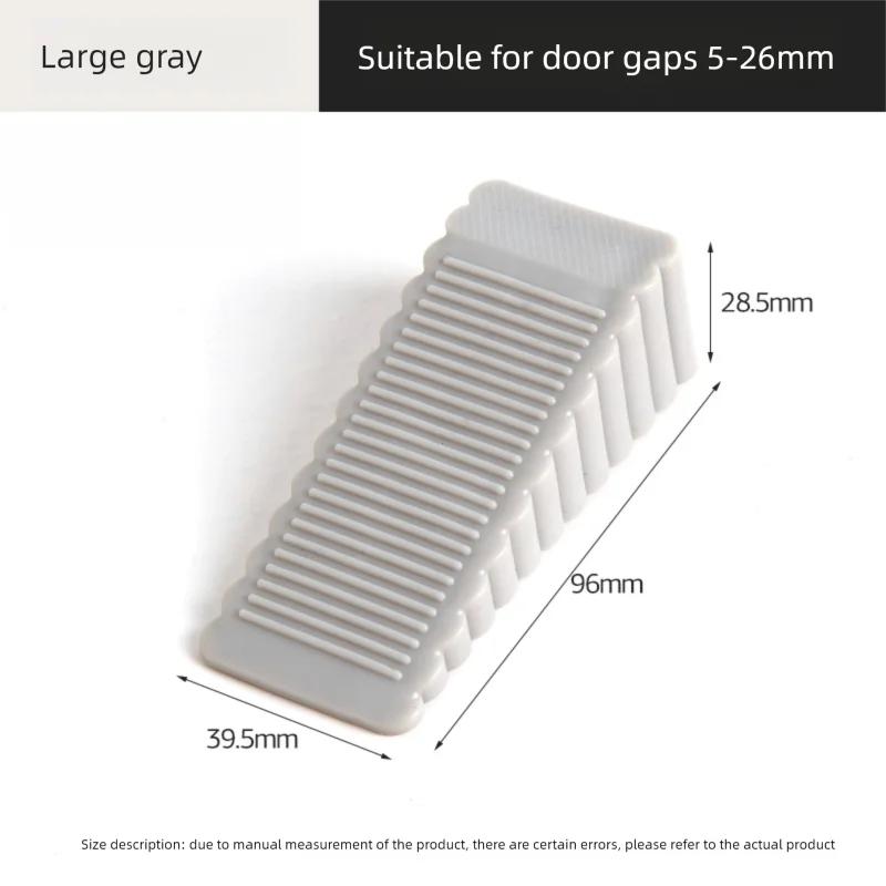 Anti-Collision Moveable Door Stopper - Safety Silicone Rubber Wedge Door Barrier for Home