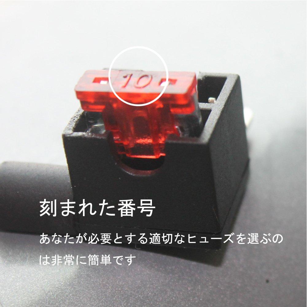 Kiligen 100 Stück - 24V Flachsicherung Kfz-Sicherung 3A 5A 7.5A 10A 15A