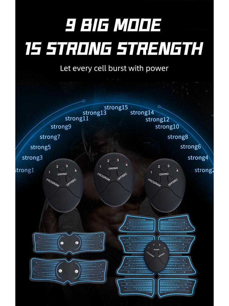 Smart Abdominal Muscle Trainer Patch - Home Fitness Device