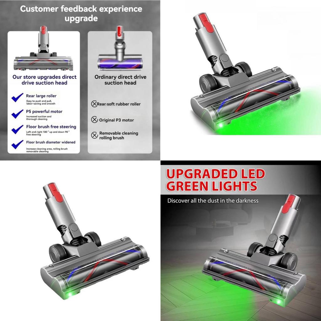 Dyson V7 For V8 V10 V11 V15 Direct Drive Brush Head Vacuum Accessories Cleaner