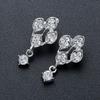 Hot Sale New European and American Wedding Rhinestone Necklace Earrings Two-piece Jewelry Set Stage Accessories