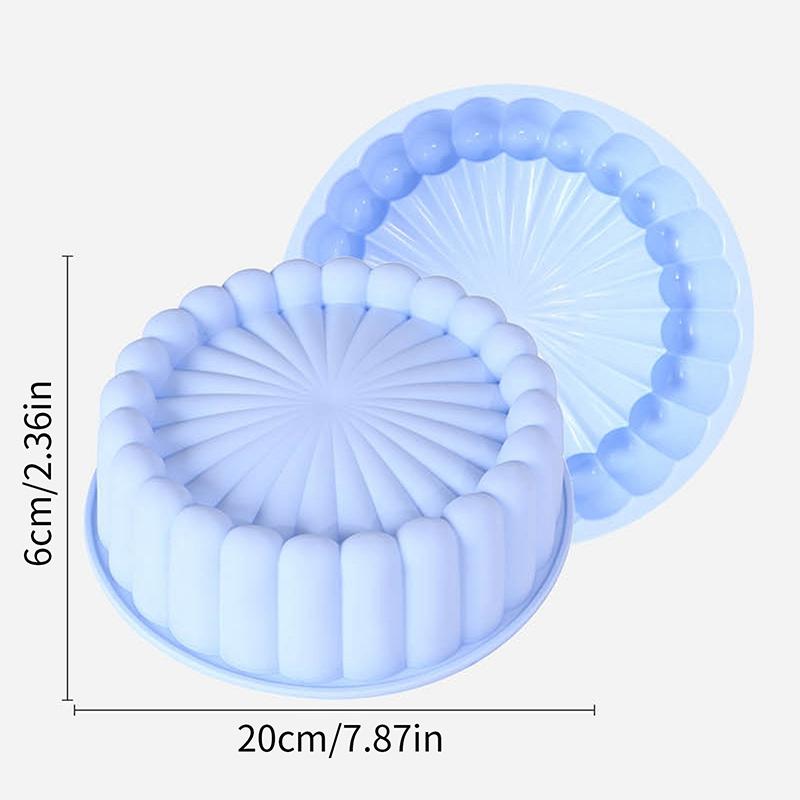Silicone Sunflower Silhouette Cake Mold Round Diy Baking Molds Multi Purpose High Temperature Resistant Silicone Cake Mold Tools