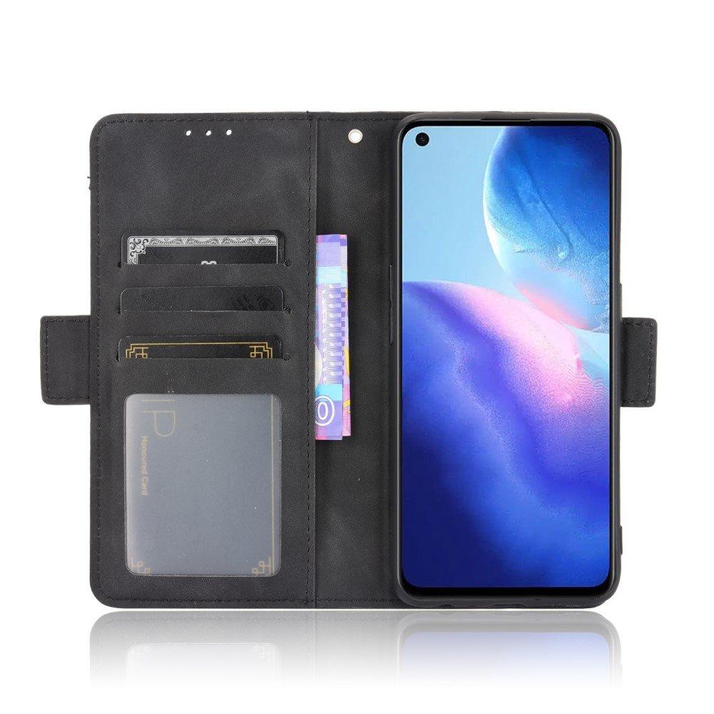 Flip Case for Oppo Reno 5 5G, Card Slot, Black