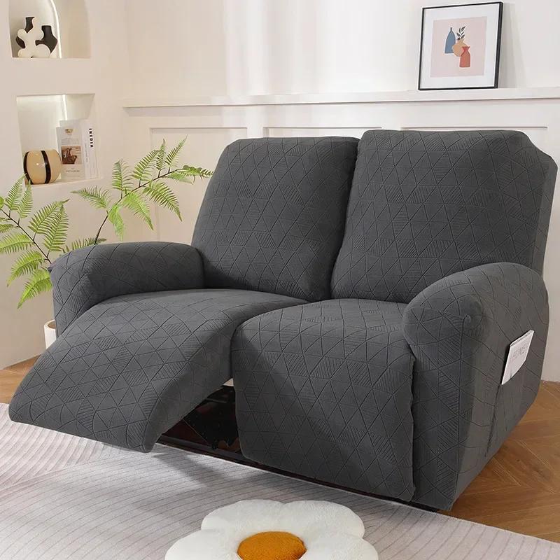 Recliner Sofa Cover Non-slip Massage  Sofa Cover All-inclusive Lounger Single Seater Couch Sofa Slipcover Armchair Cover