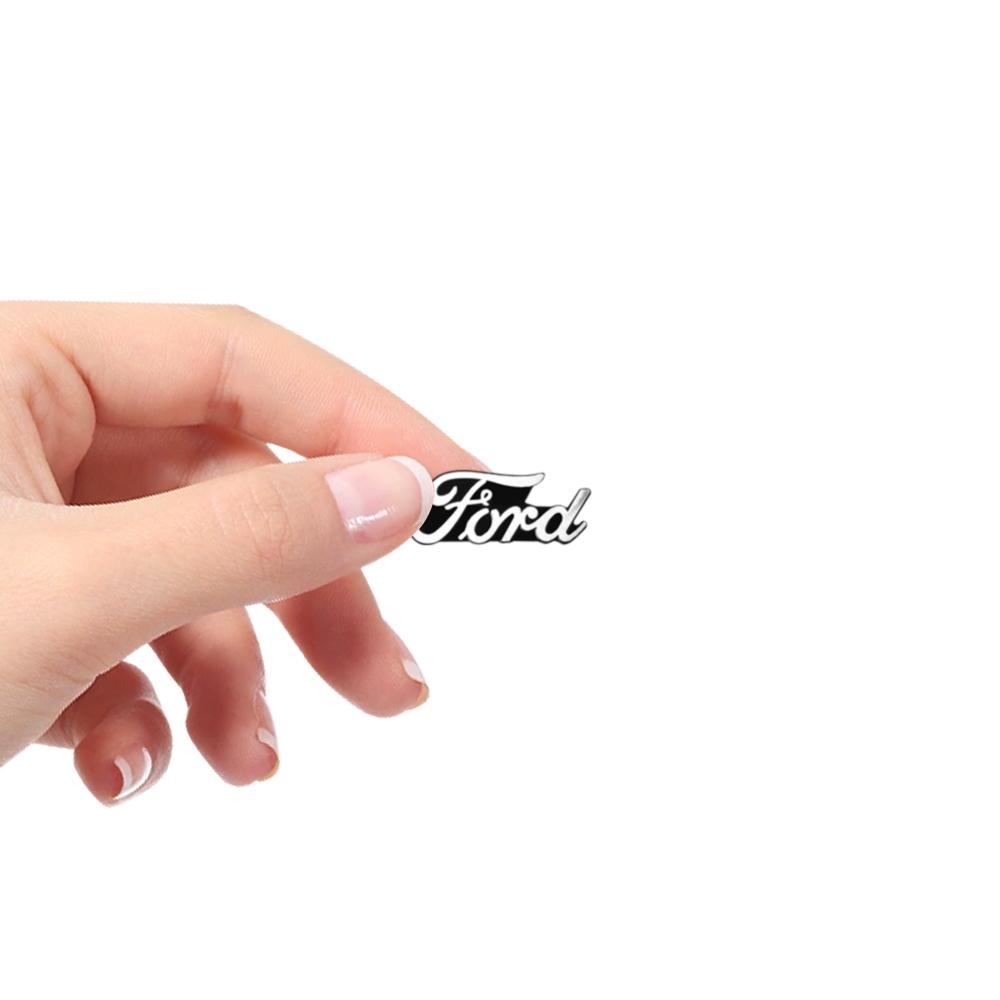 2/4pcs For Ford Focus MK2 Mk4 Mustang Fiesta MK7 ST Aluminum Car Audio Stereo Speaker Sticker Badge Decoration Auto Accessories GX2