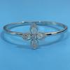 Four-petal Flower, Four-leaf Clover Open Bracelet, Light Luxury and High-end Stone Water Drop Flower Bracelet Bracelet