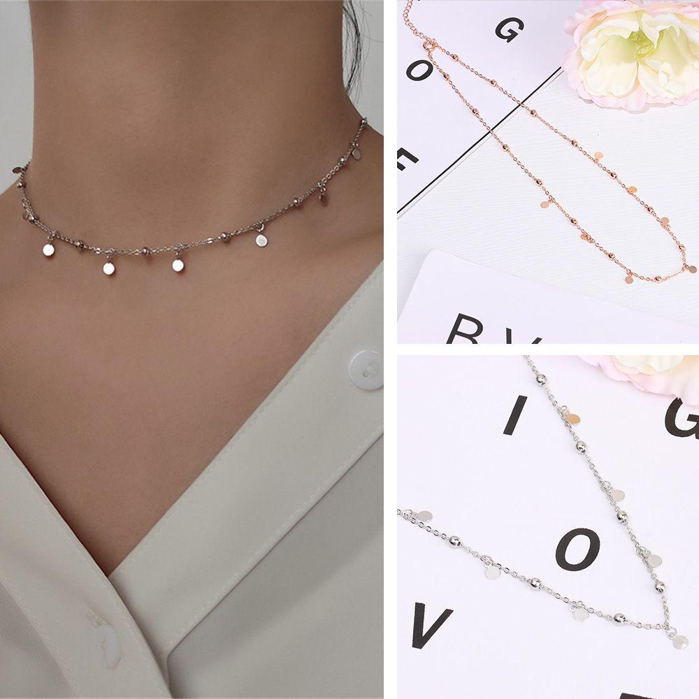 

Fashion 925 Silver Tassel Women Clavicle Chain Necklace Charm Pendant