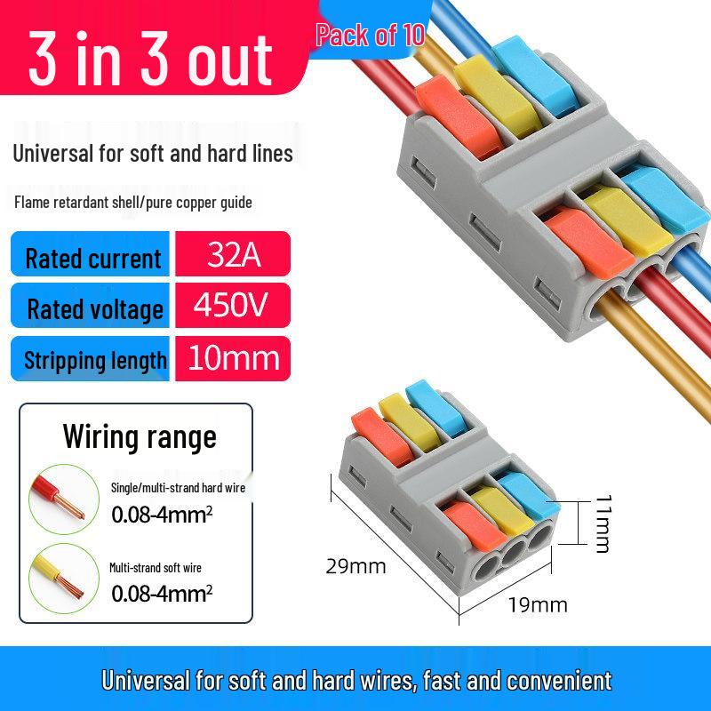Compact Multi-Input/Output Quick Connector Terminal