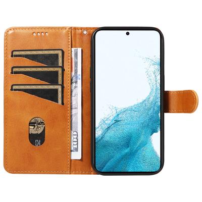 For Samsung Galaxy S21 FE 5G Case Imprinting Lines Wallet Leather Phone Cover