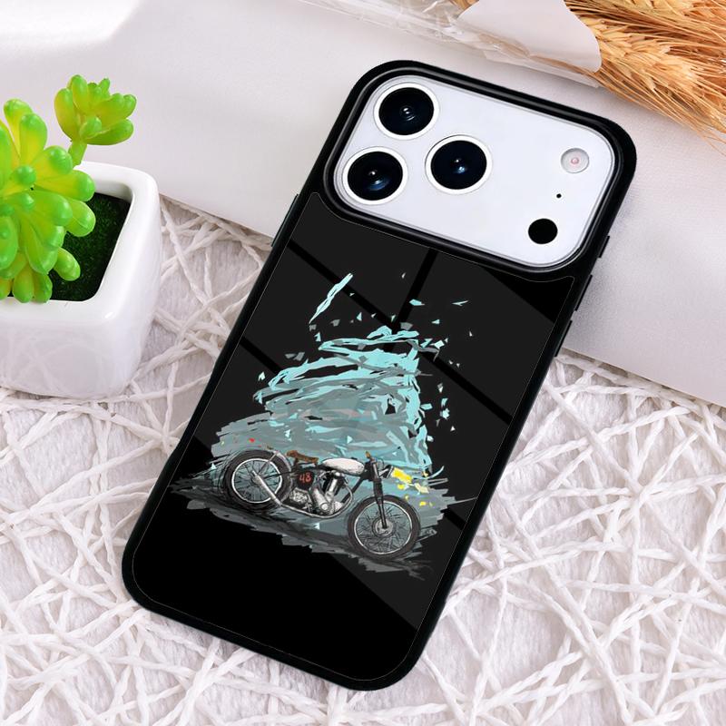 Motorcycle Shockproof Phone Case for iPhone 17 Air 16e 15 11 12 14 13 Pro Max Cover Coque