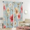 Set Of 2 Flat Printing Curtains Without Rod Floral Spring Blossom Design Women Is Day Festival Fashion Versatile Made Polyester
