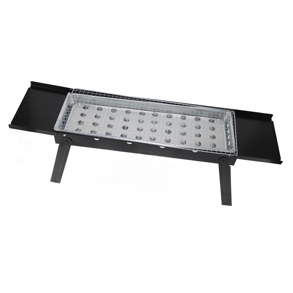 Charcoal Barbecue Grill, Foldable Stainless Steel Laptop Charcoal Barbecue Grill, Even Heating for Parties