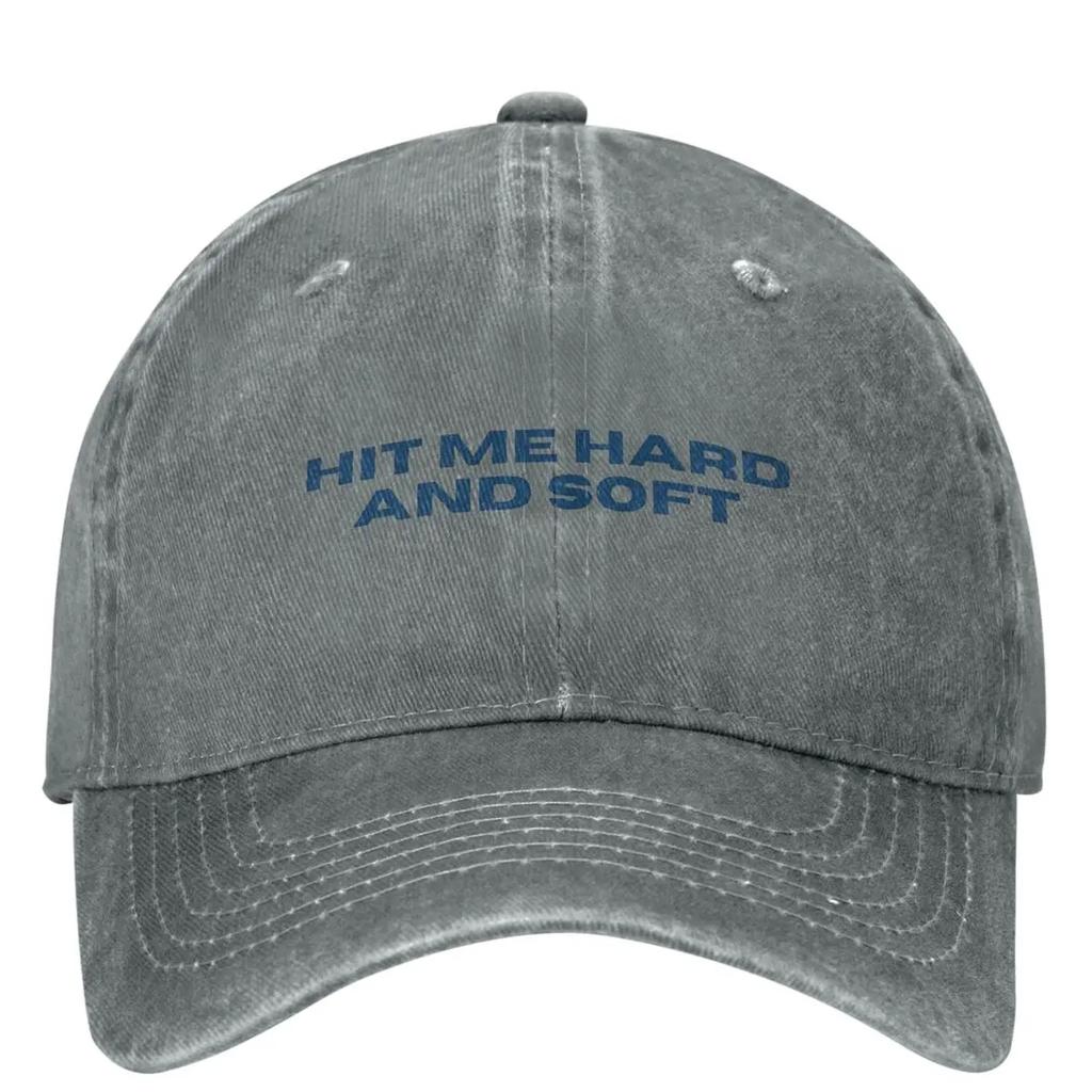 Classic Hit Me Hard And Soft BILLIEs 2024 Baseball Caps Unisex Style Distressed Cotton Cap Outdoor Workouts Hats Cap
