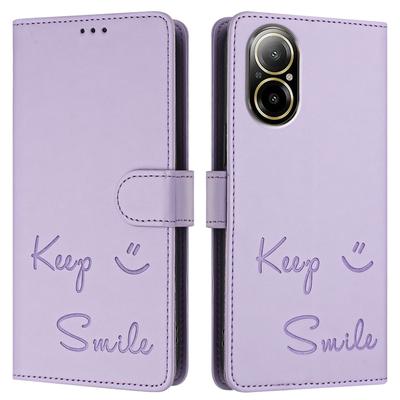 Luxus-Leder-Smile-Geldbörse-Handyhülle für Oppo Realme C75 C71 C67 C65 C63 C55 C33 C30 C25 C20 C17 C15 C14 C13 C12 C11 C10 9i 8