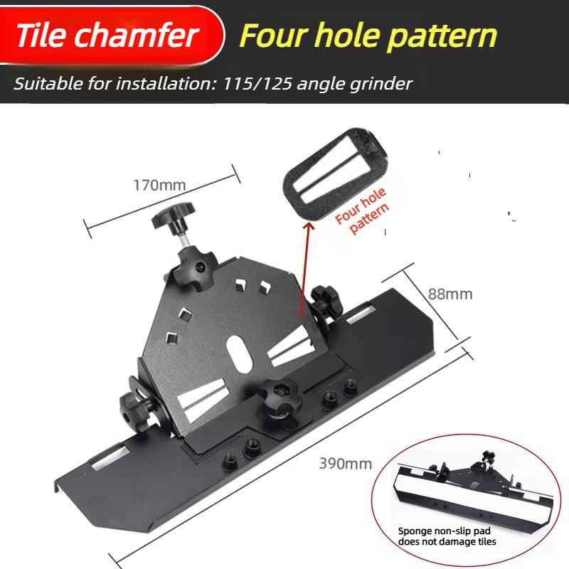 45 Degree Angle Grinder Multifunctional Oblique Trimming Chamfer Bracket Cutting Tool Angle Ceramic Tile Chamfering Machine