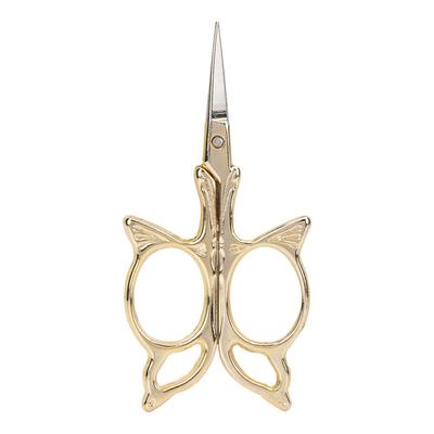 1pc Antiken Stil Edelstahl Schneider Schere Haushalt DIY Nähen Zubehör (Gold)