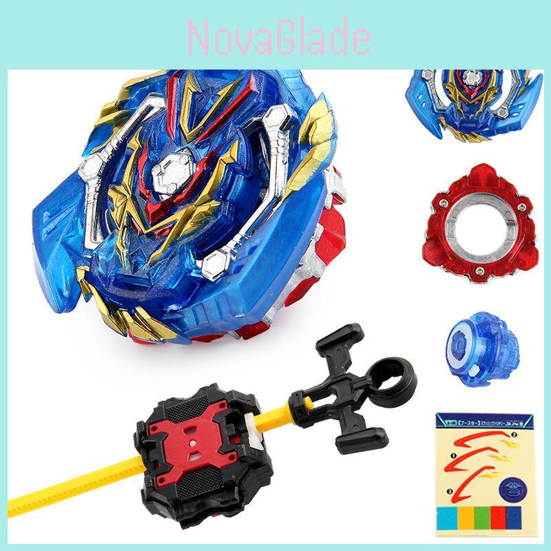 Premium Alloy Battle Spinning Top B-134 Zhanji Wushen With Dual Direction Launcher For Thrilling Gameplay