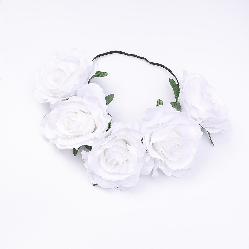 Bohemian Rose Wreath Headband for Halloween Party