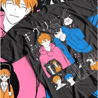 Summer Give Anime Unisex Tee, Haruki Nakayama Ritsuka Uenoyama Miyano T-shirt Men's Round Neck Short Sleeved Shirt