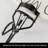 Ultra-Wide Black Eyelash Curler - Long-Lasting Setting Tool In Silver