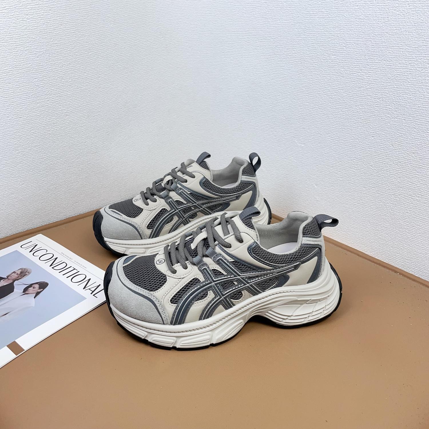 

Platform shoes women s new mesh breathable niche lightweight heightening sports versatile trendy shoes 40
