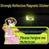 Reflective Magnetic Car Sticker for New Female or Pregnant Drivers - Baby on Board