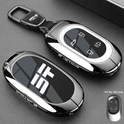 Zinc Alloy Car Key Case for Jetour Shanhai L7 Pro MAX ULTRA Remote Decoration Cover Shell Keychain Fob Interior Accessories